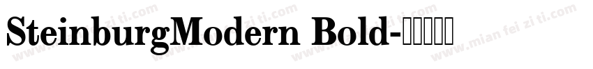 SteinburgModern Bold字体转换